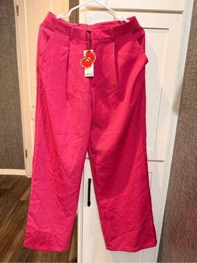 Fuchsia wide Leg Trousers